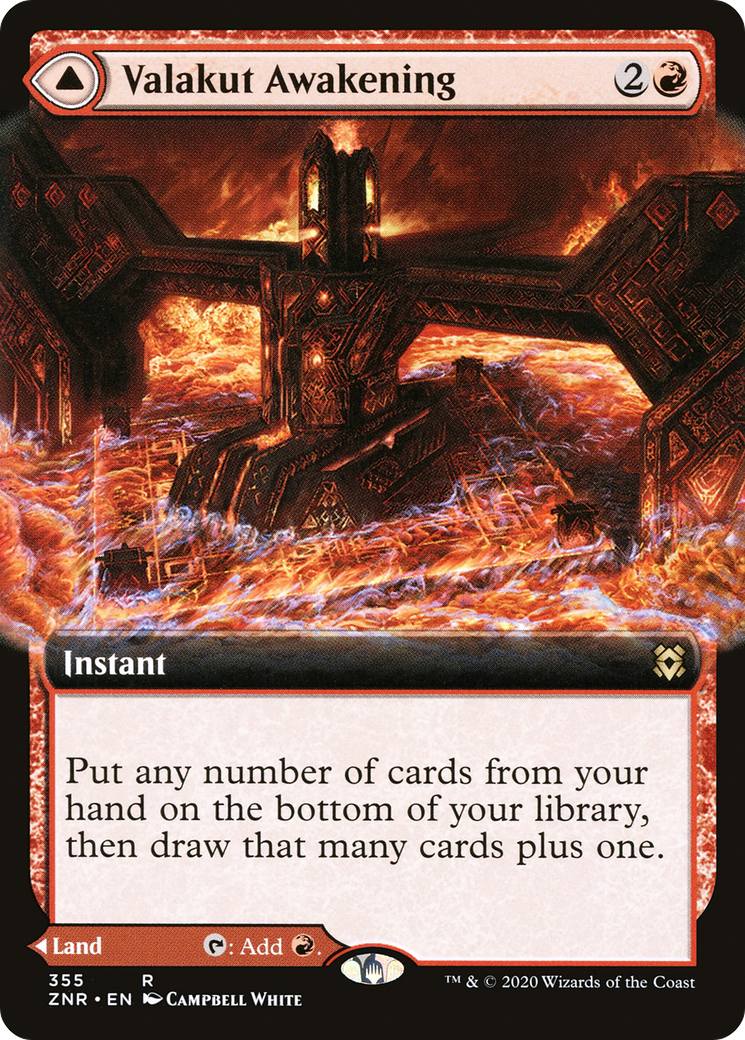 Valakut Awakening // Valakut Stoneforge (ZNR-355) (Extended Art)