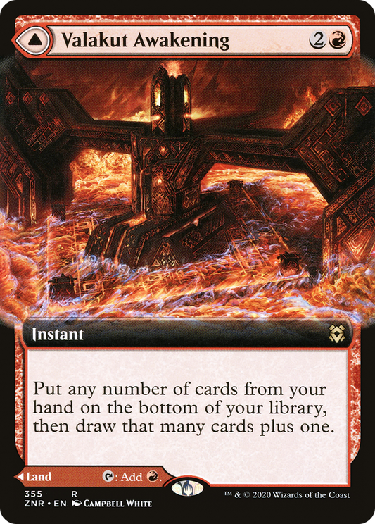 Valakut Awakening // Valakut Stoneforge (ZNR-355) (Extended Art)