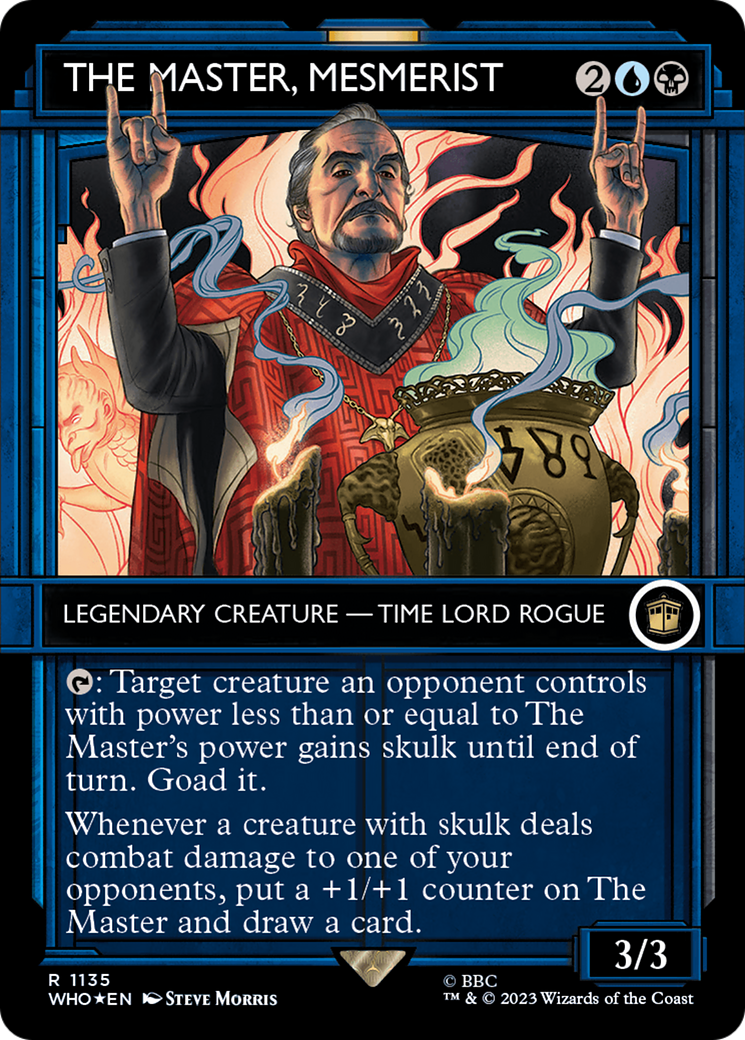 The Master, Mesmerist (WHO-1135) (Showcase) (Borderless) (Surge Foil)