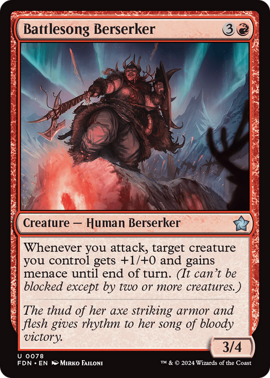 Battlesong Berserker (FDN-078) (Foil)