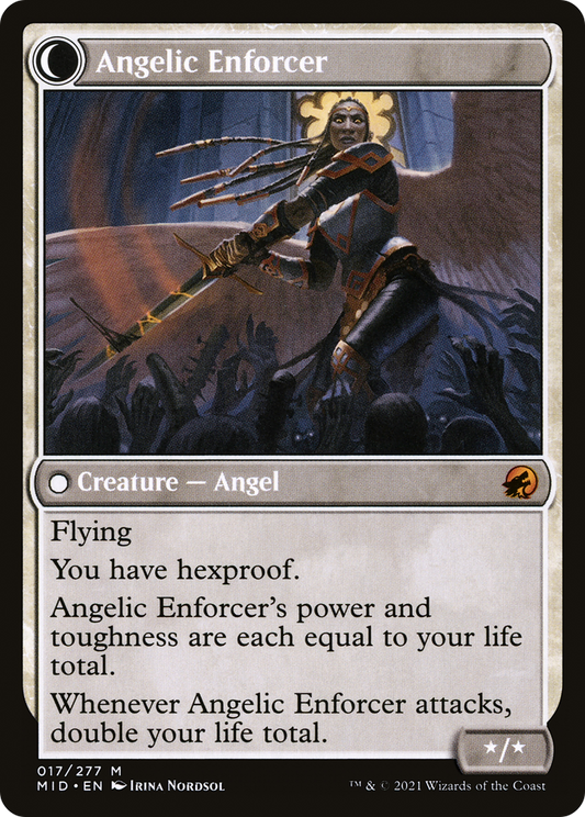 Enduring Angel // Angelic Enforcer (MID-017) (Foil)