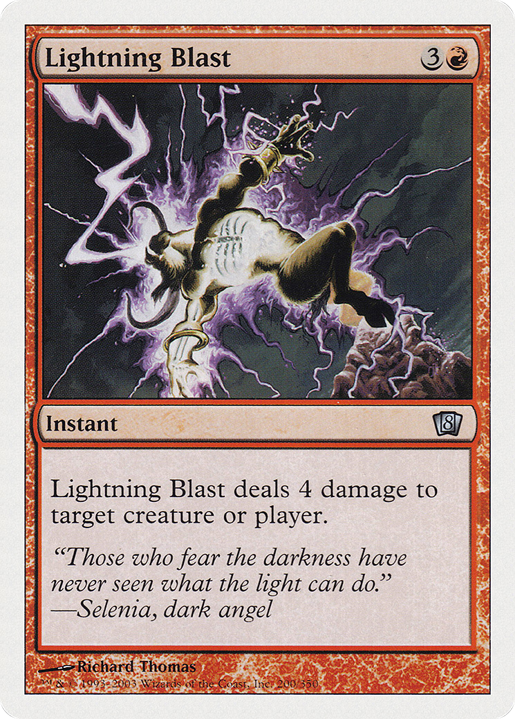 Lightning Blast (8ED-200★) (Foil)