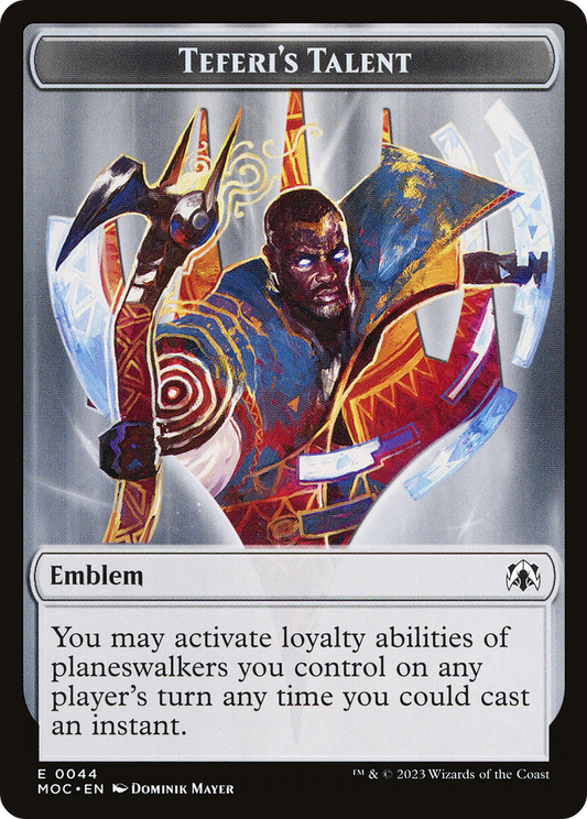 Teferi's Talent Emblem (TMOC-044)