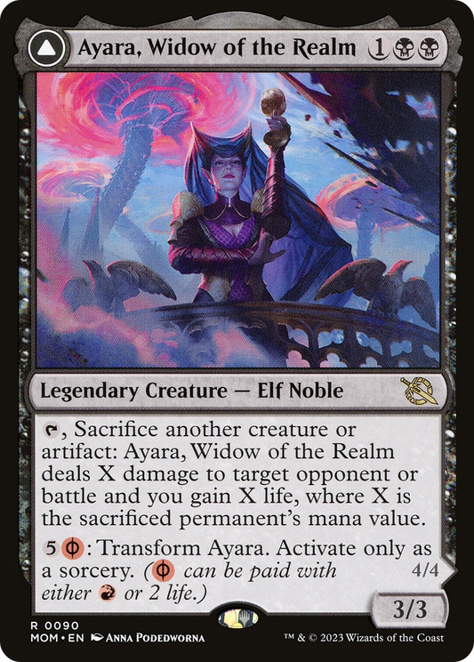 Ayara, Widow of the Realm // Ayara, Furnace Queen (MOM-090)