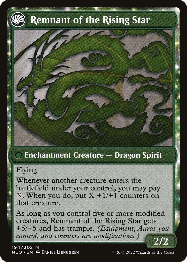 Jugan Defends the Temple // Remnant of the Rising Star (NEO-194) (Foil)