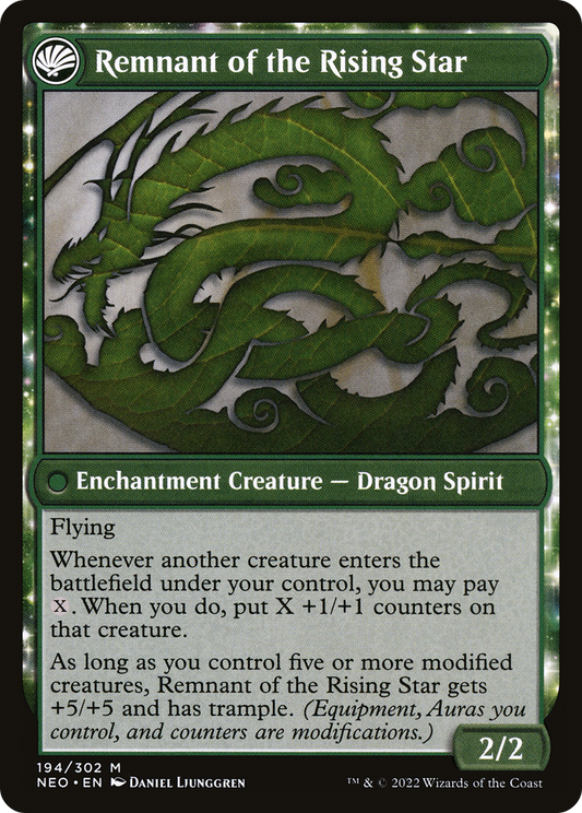 Jugan Defends the Temple // Remnant of the Rising Star (NEO-194) (Foil)