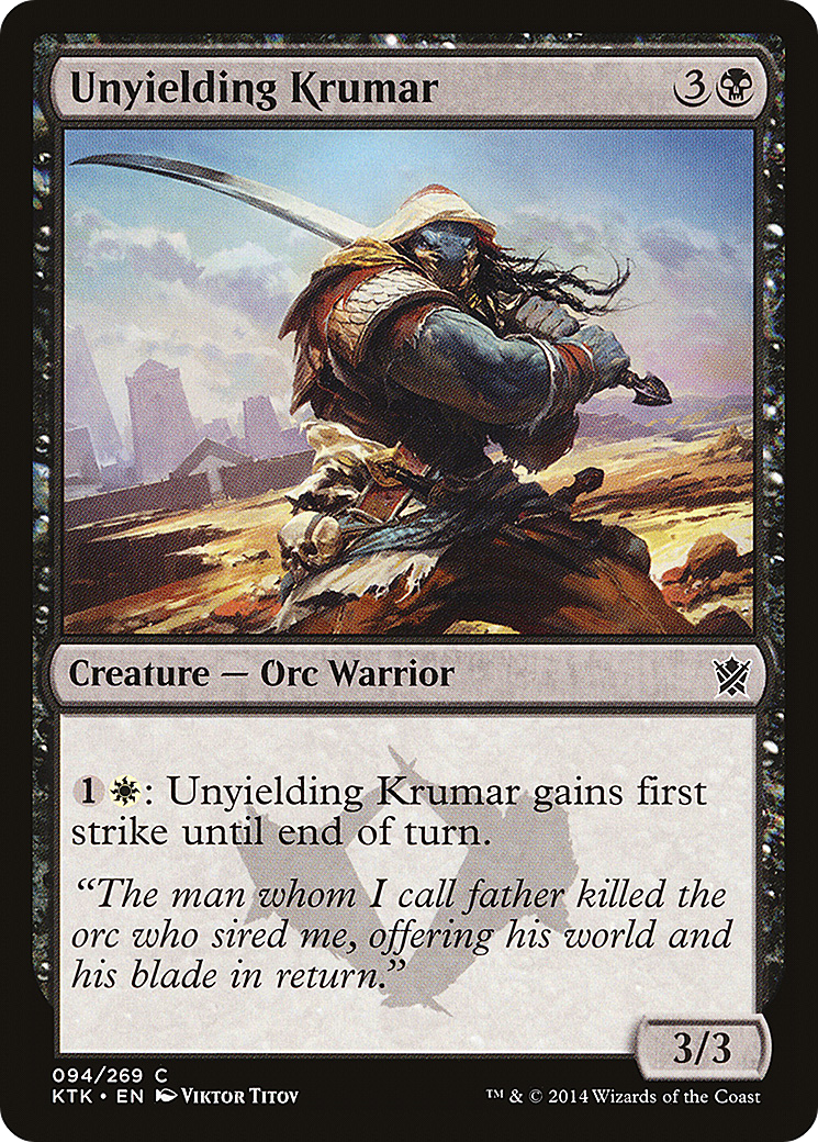 Unyielding Krumar (KTK-094) (Foil)