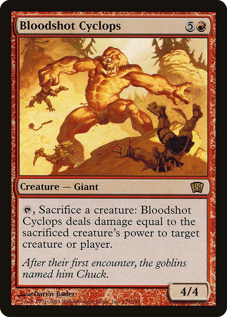 Bloodshot Cyclops (8ED-179) (Foil)