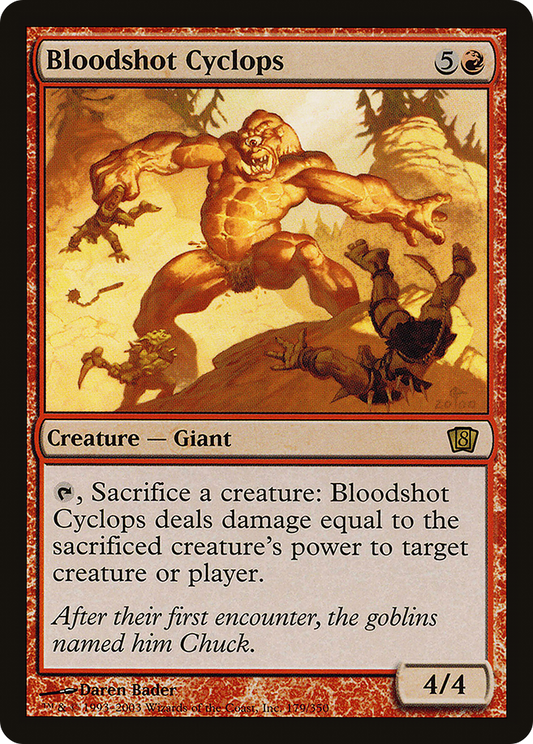 Bloodshot Cyclops (8ED-179★) (Foil)