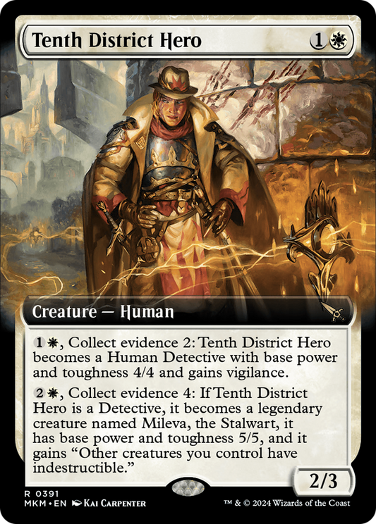 Tenth District Hero (MKM-391) (Extended Art) (Foil)