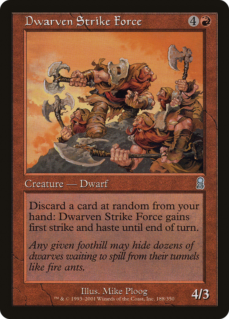 Dwarven Strike Force (ODY-188) (Foil)