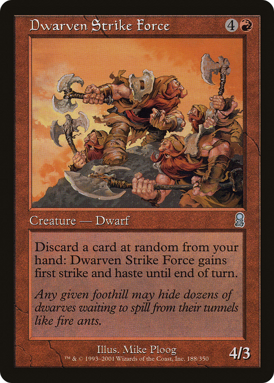 Dwarven Strike Force (ODY-188) (Foil)