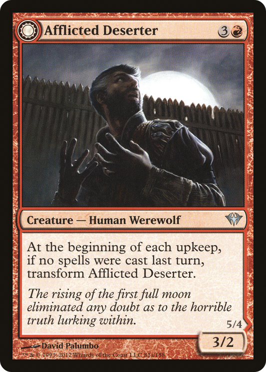 Afflicted Deserter // Werewolf Ransacker (DKA-081) (Foil)