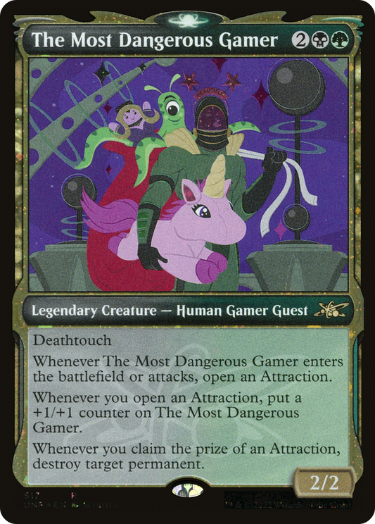 The Most Dangerous Gamer (UNF-517) (Showcase) (Galaxy Foil)