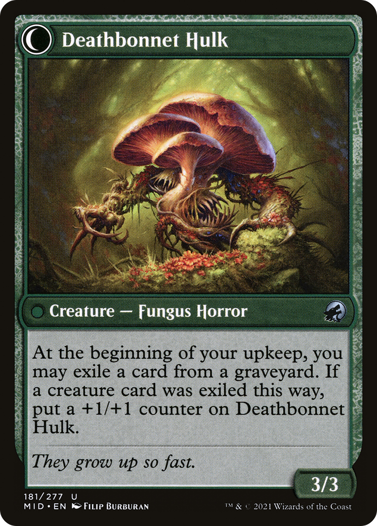 Deathbonnet Sprout // Deathbonnet Hulk (MID-181) (Foil)