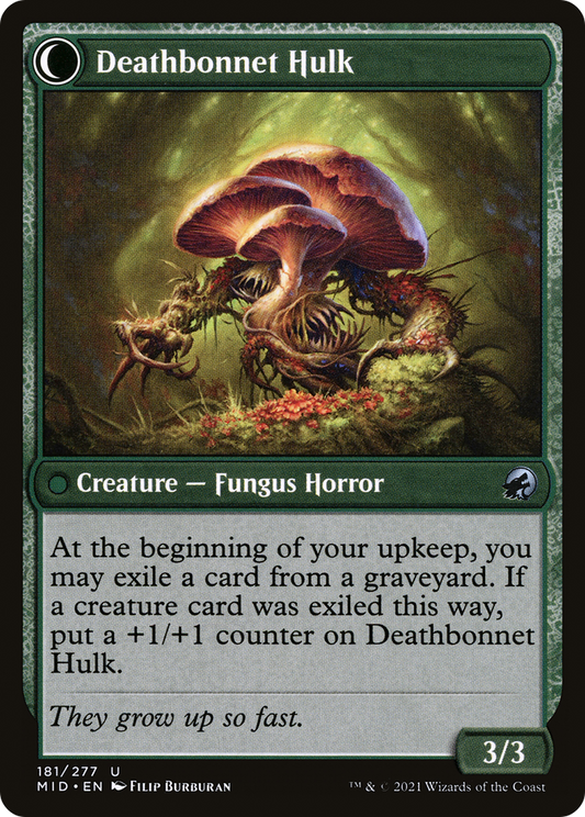 Deathbonnet Sprout // Deathbonnet Hulk (MID-181) (Foil)