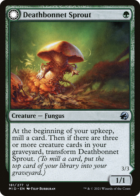 Deathbonnet Sprout // Deathbonnet Hulk (MID-181) (Foil)