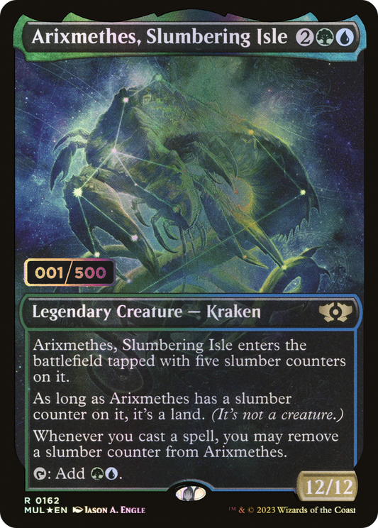 Arixmethes, Slumbering Isle (MUL-162Z) (Showcase) (Foil) (Serialized)