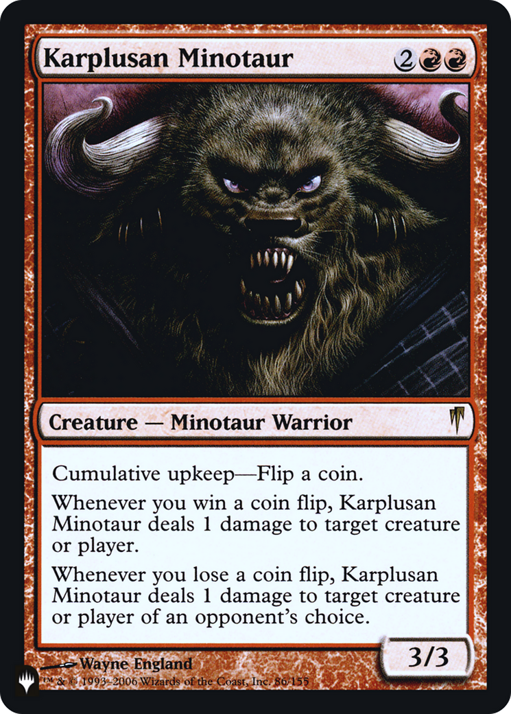 Karplusan Minotaur (LIST-CSP-86) (Foil)