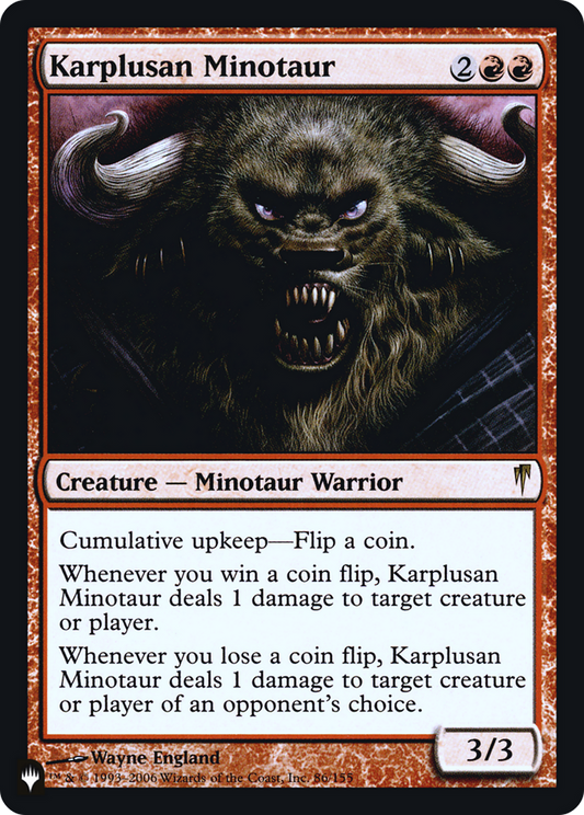 Karplusan Minotaur (LIST-CSP-86) (Foil)