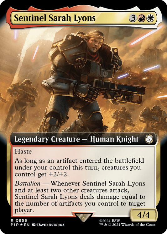 Sentinel Sarah Lyons (PIP-956) (Extended Art) (Surge Foil)