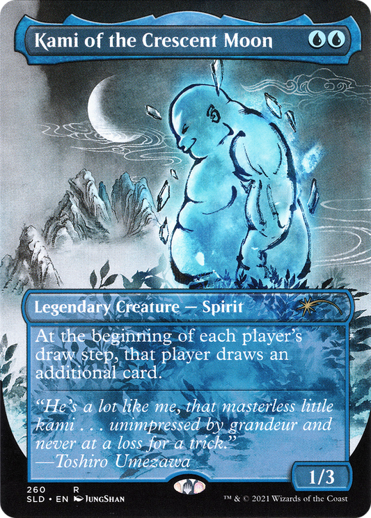 Kami of the Crescent Moon (SLD-260) (Borderless) (Foil)
