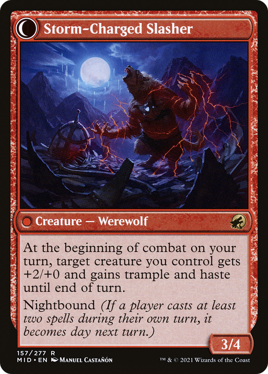 Reckless Stormseeker // Storm-Charged Slasher (MID-157)