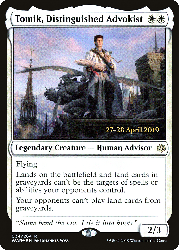 Tomik, Distinguished Advokist (PRE-34S) (Foil)