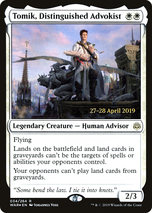 Tomik, Distinguished Advokist (PRE-34S) (Foil)