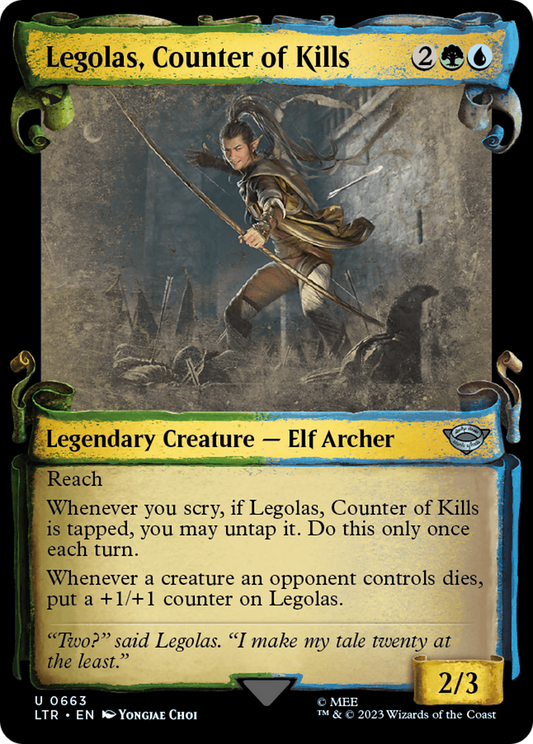 Legolas, Counter of Kills (LTR-663) (Showcase) (Scroll)