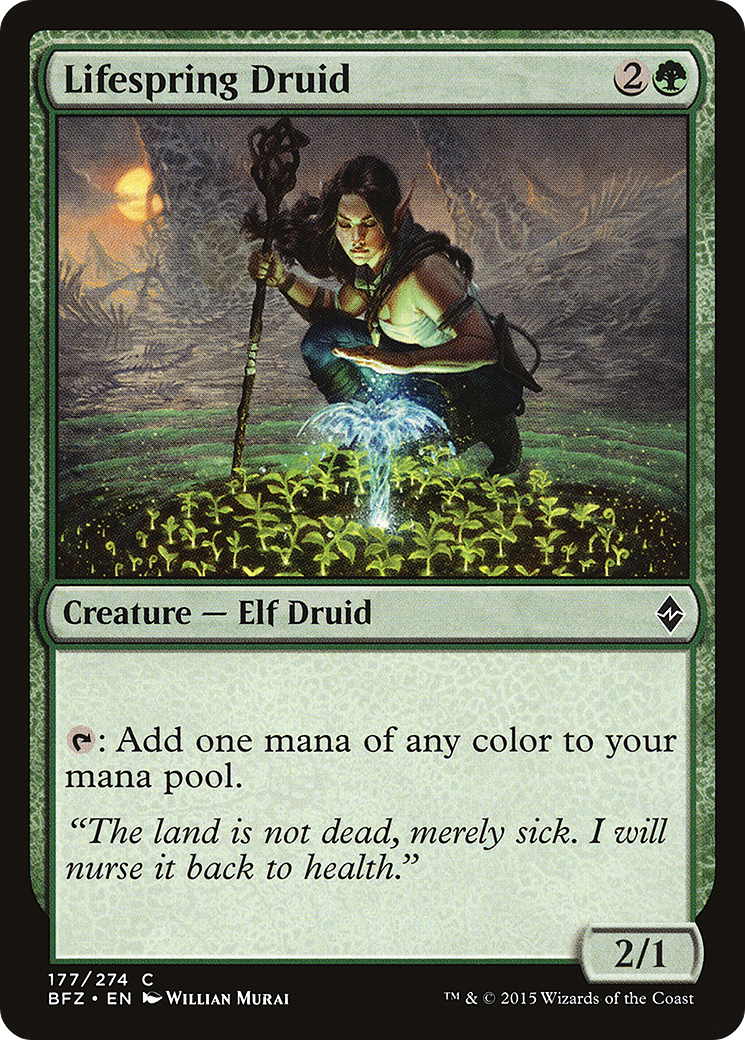 Lifespring Druid (BFZ-177) (Foil)