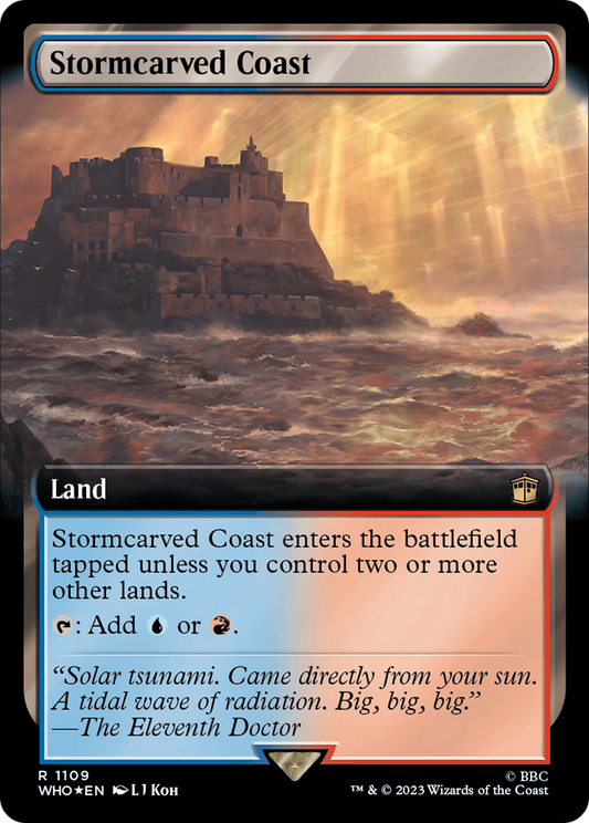 Stormcarved Coast (WHO-1109) (Extended Art) (Surge Foil)