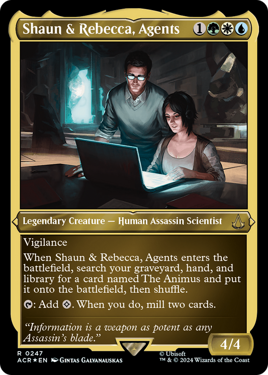 Shaun & Rebecca, Agents (ACR-247) (Etched Foil)