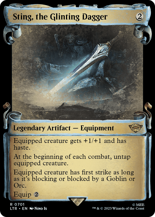 Sting, the Glinting Dagger (LTR-701) (Showcase) (Scroll) (Foil)