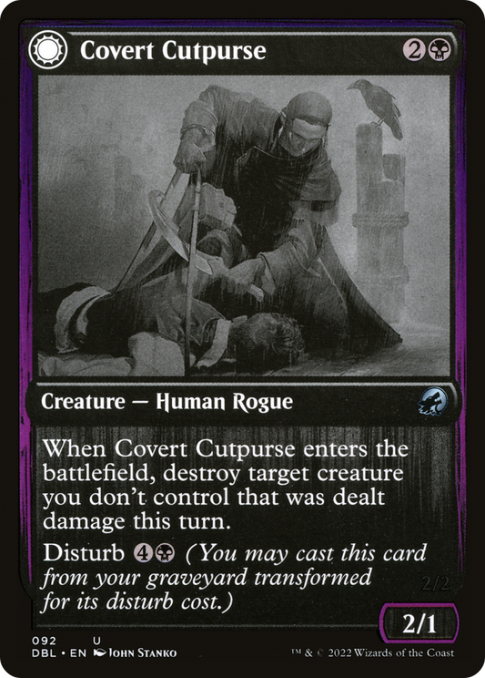 Covert Cutpurse // Covetous Geist (DBL-092) (Foil)