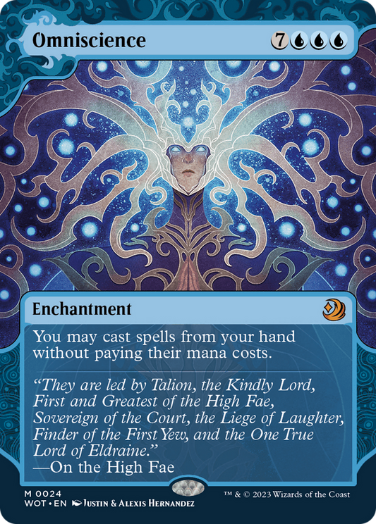Omniscience (WOT-024) (Showcase) (Borderless) (Foil)