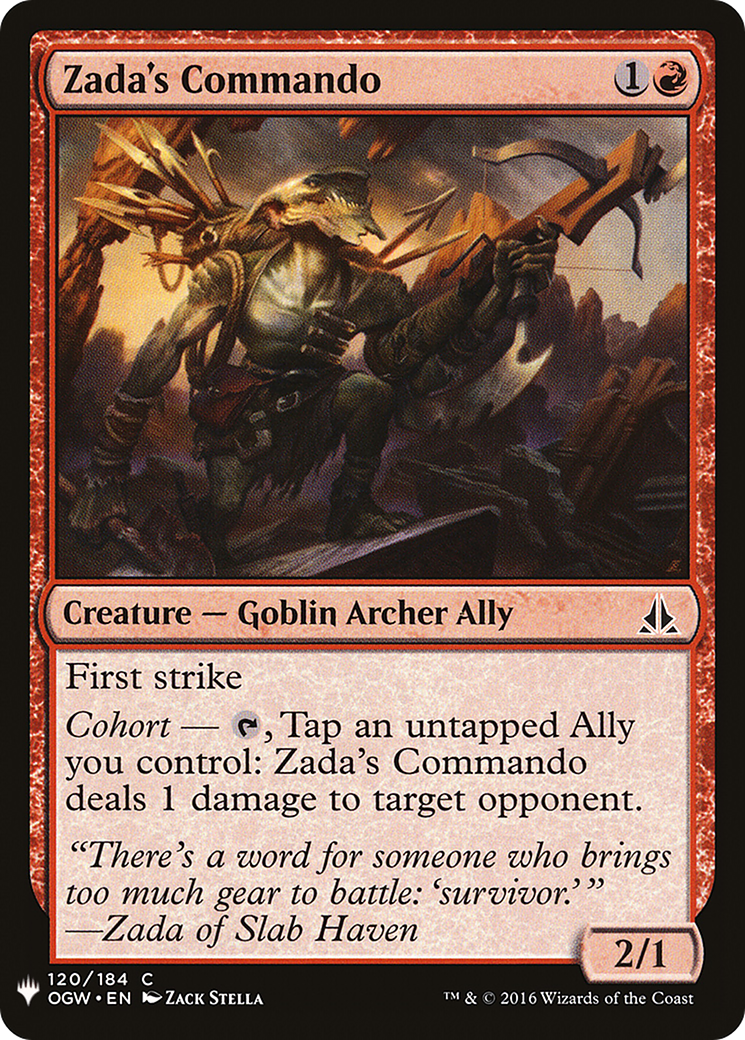 Zada's Commando (LIST-OGW-120)