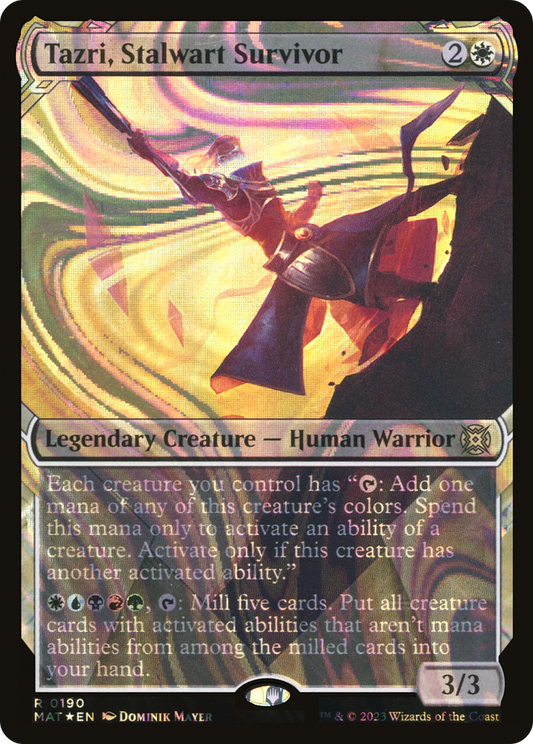 Tazri, Stalwart Survivor (MAT-190) (Showcase) (Halo) (Foil)