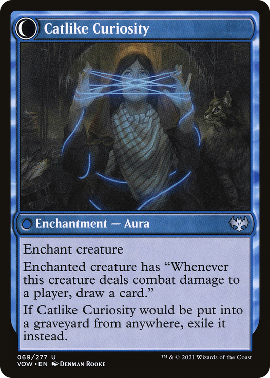 Mischievous Catgeist // Catlike Curiosity (VOW-069) (Foil)
