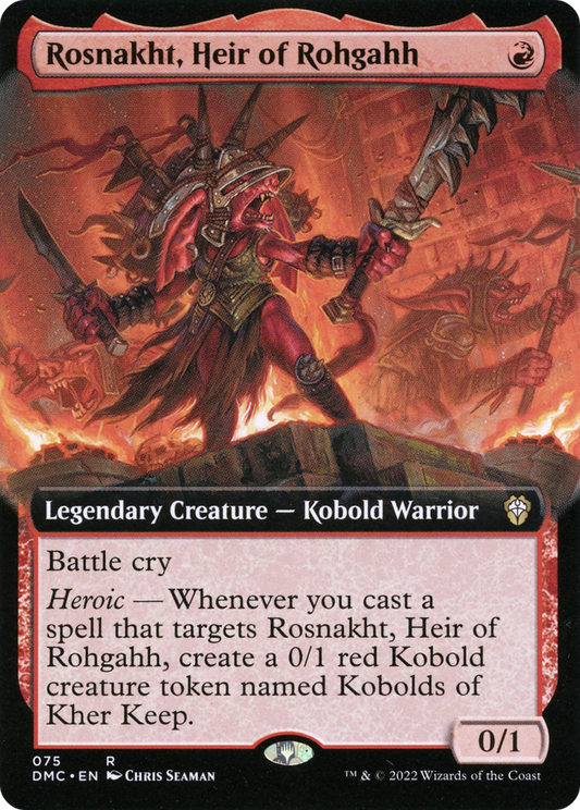 Rosnakht, Heir of Rohgahh (DMC-075) (Extended Art)