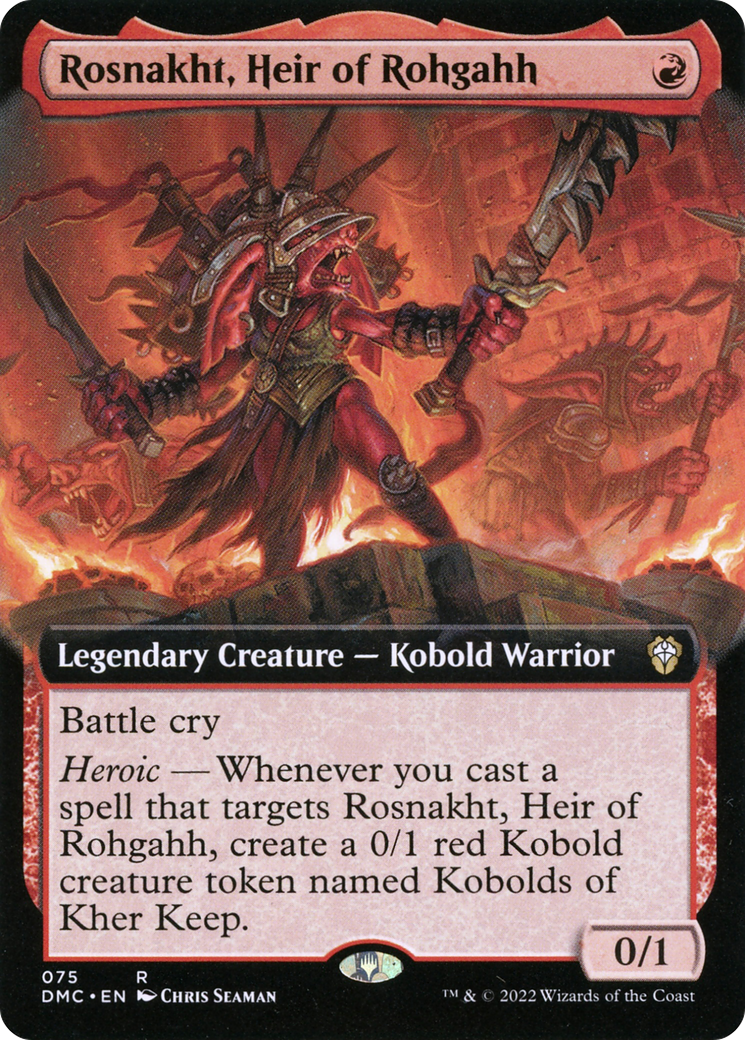 Rosnakht, Heir of Rohgahh (DMC-075) (Extended Art) (Foil)