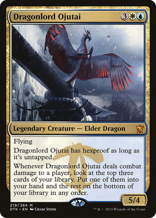 Dragonlord Ojutai (DTK-219) (Foil)