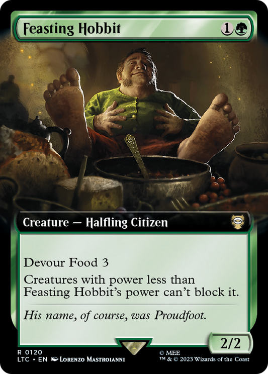 Feasting Hobbit (LTC-120) (Extended Art)