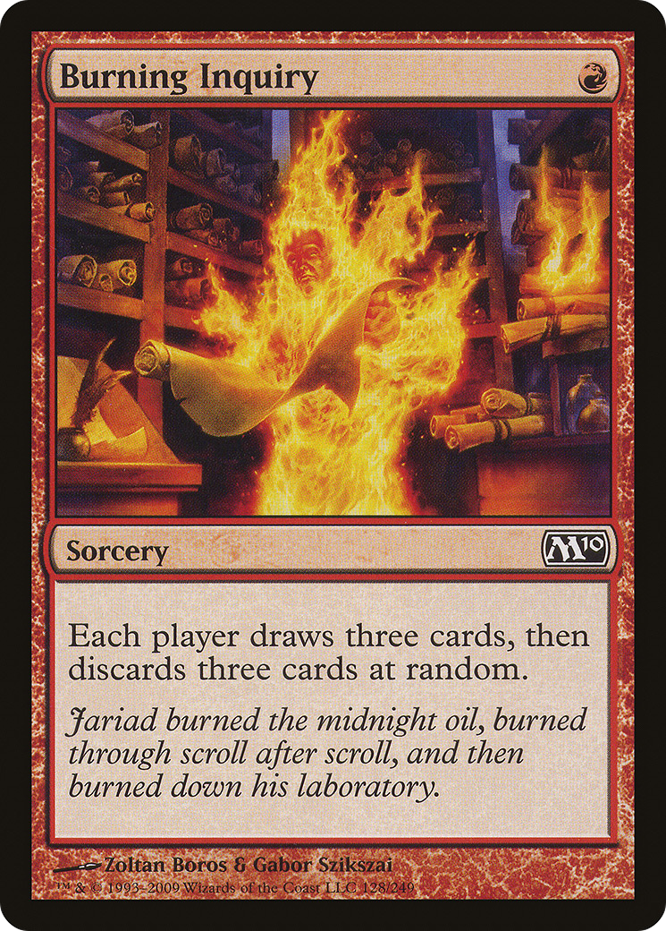 Burning Inquiry (M10-128)