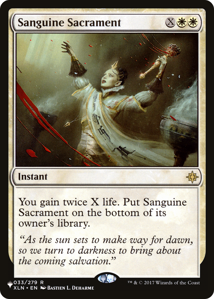 Sanguine Sacrament (LIST-XLN-33)