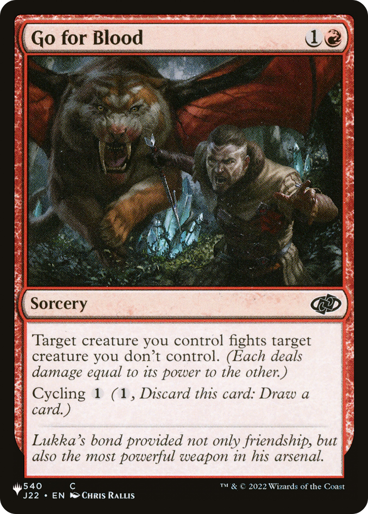 Go for Blood (LIST-J22-540)