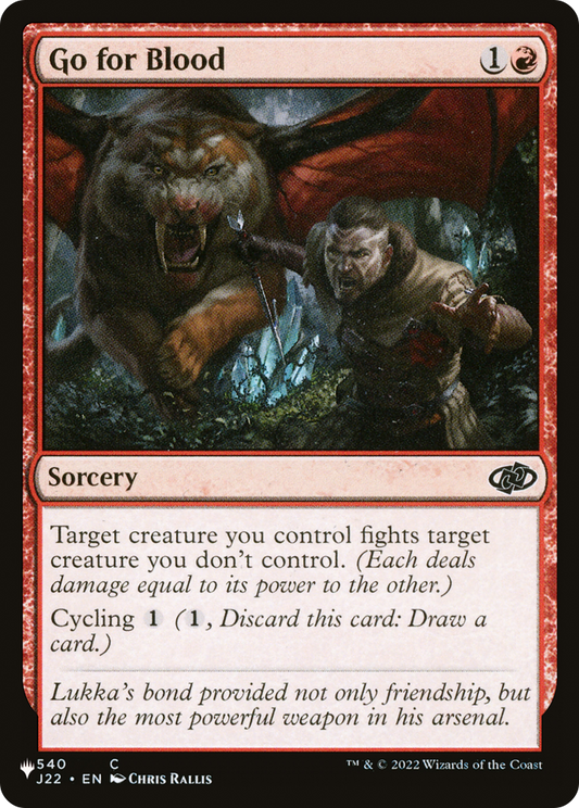 Go for Blood (LIST-J22-540)