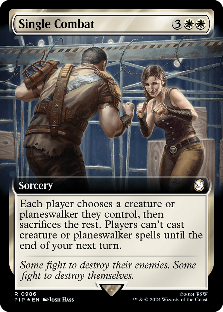 Single Combat (PIP-986) (Extended Art) (Surge Foil)