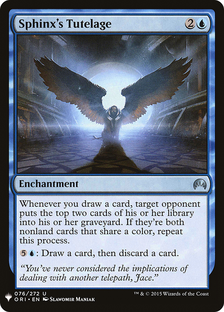 Sphinx's Tutelage (LIST-ORI-76)