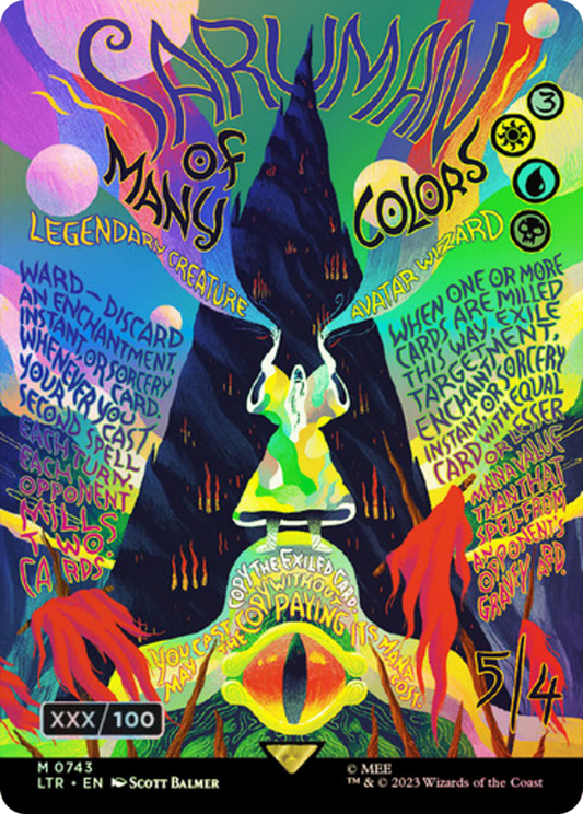 Saruman of Many Colors (LTR-743Z) (Borderless) (Foil) (Serialized)